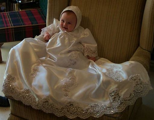 Gown made from wedding dress
