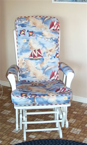 Nautical chair pads
