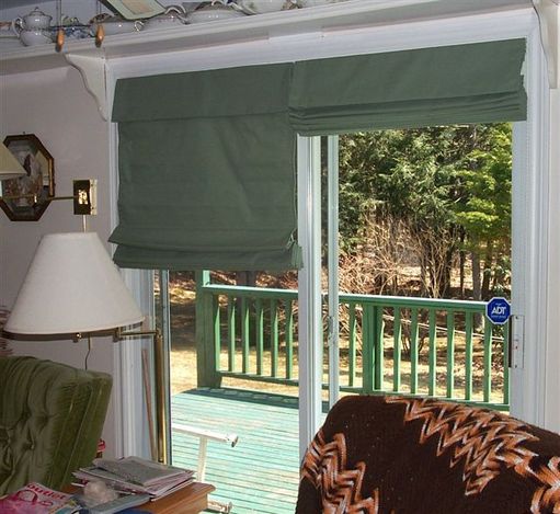 Heavy cotton roman shades
