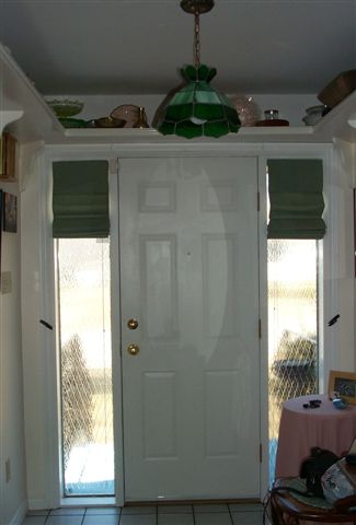 Heavy cotton .Roman shades
