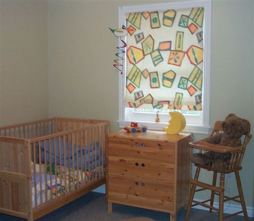 Roman shade for baby's room
