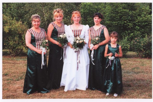 Scottish wedding party
