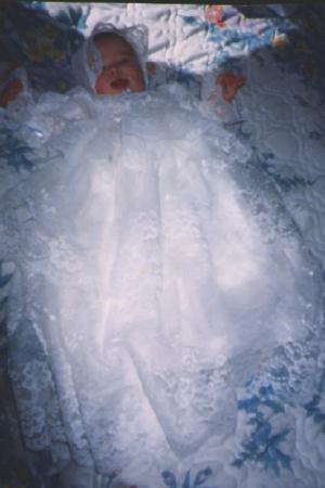 Christening gown from Mom's Wedding dress

