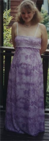 Simple style prom gown
