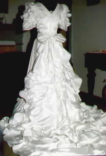 Satin ruffles all over
